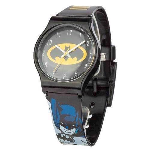 Image of sort plast Analog Batmann Quartz Drenge ur fra